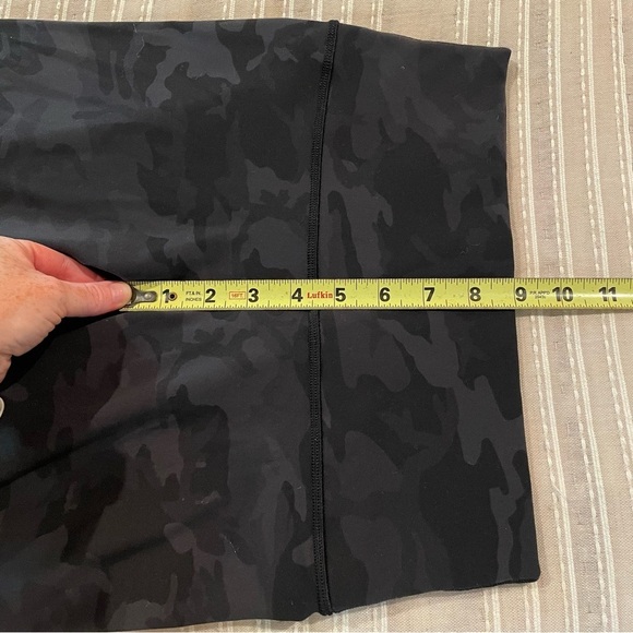 Lululemon Wunder Under Crop Leggings 21" Incognito Camo Multi Grey 6 W6AROS - Picture 8 of 9